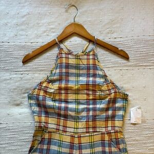 UO Plaid Jumpsuit